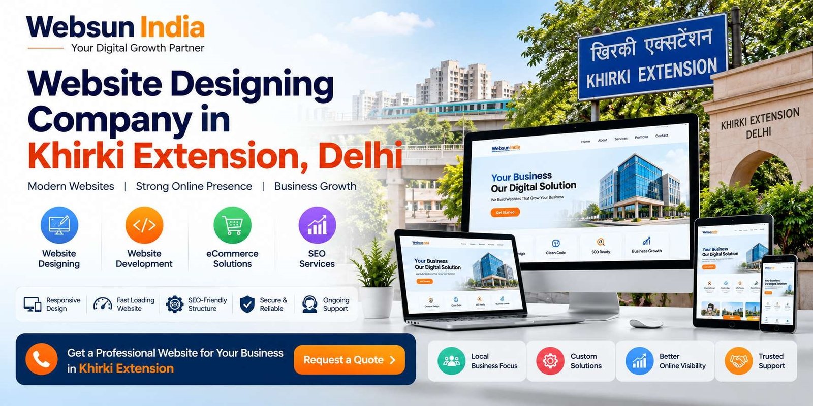Website Designing Company in Khirki Extension